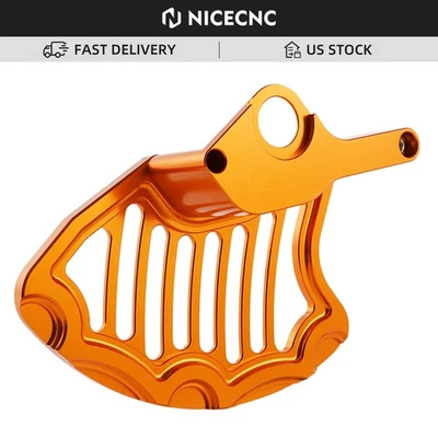 Cubierta protectora de disco de freno delantero CNC para KTM 250 350 450 500 SXF XCF EXC 2003-2014 Foto 1 de 4