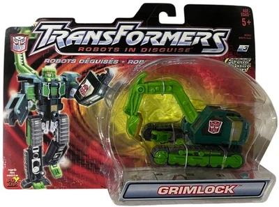 Transformers Robots in Disguise Grimlock Deluxe Class Action Figure NEW Vtg 2001 - Image 1 of 4