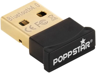 Poppstar USB Mini Bluetooth 4.0 Adattatore Dongle, Dati e Suoni tramite Bluetooth - Immagine 1 di 4
