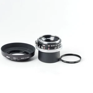 Lente Nikon W-NIKKOR 28 mm f/3,5 montura S Nippon Kogaku [casi como nueva con capucha] #14016 - Imagen 1 de 9