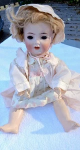 Antique 18” Simon Halbig Bisque,Composition, Lashes Mohair OM Tongue(see HLC) - Picture 1 of 19