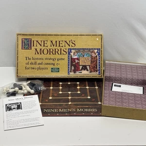 Nove Uomo Morris Storico Strategia Gioco da Tavolo Abilità e Astuzia Stile Medievale - Foto 1 di 6