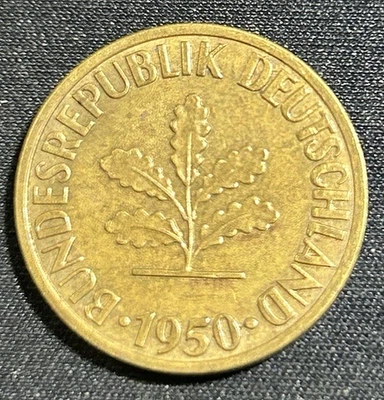 Alemania 1950 F - 10 Pfennig Foto 1 de 4