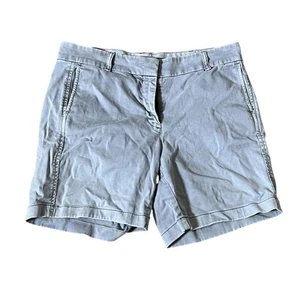 J.Crew Women's Chino Shorts Size 10 Light Gray Cotton Blend - Picture 1 of 8