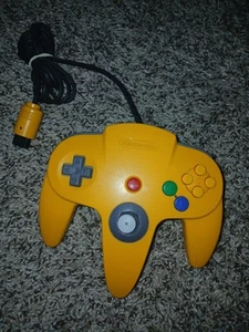 Official Nintendo 64 YELLOW Controller AUTHENTIC N64 - Picture 1 of 2