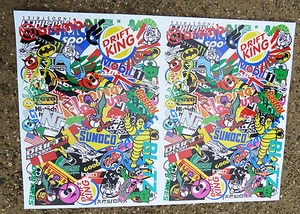 RC DRIFT STICKER BOMBING A4 SHEET stickers decals ideal for 10th scale - Picture 1 of 2