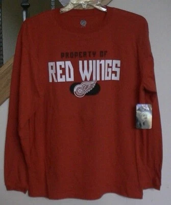  "Property Of Red Wings" Long Sleeve T-Shirt - Image 1 of 2