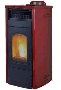 LAMINOX STO 12 AP-R DALIA OMNIA AIR PLUS STUFA A PELLET AIR ONNIVORA 12 KW ROSSO - Foto 1 di 1