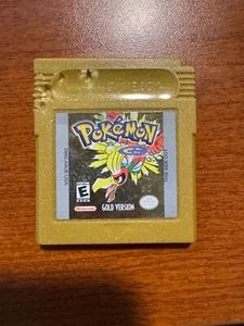 *Authentische & neue Batterie* Pokemon Gold Version (USA, Europa) getestet funktioniert - Bild 1 von 3