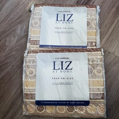 vtg Liz Claiborne at home True to Size One Window Fashion Rod Pocket Valance - Image 1 of 4