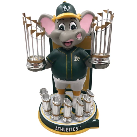Oakland Athletics World Series Champs Mascot Bobblehead Numbered to 1,000 A's Cover