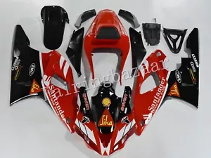 Fit for 2000 2001 YZF R1 Black Red Santander ABS Plastic Injection Fairing Kit - Foto 1 di 6