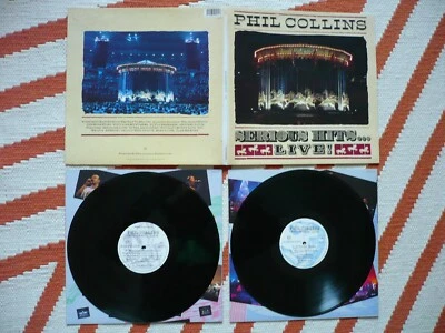 Phil Collins Serious Hits... Live! Double Vinyl UK 1990 Virgin 2 LP EXC - Image 1 of 4