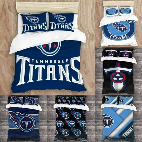 Tennessee Titans Bedding Set Duvet Cover 3 Piece Comforter Cover & Pillowcases Cover