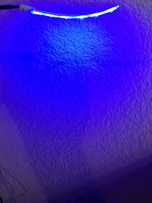 Aquarium LED BLUE MOON Light 6 LEDs Strip 30 Lumens + Power Nano cube fish Lunar - Image 1 of 2