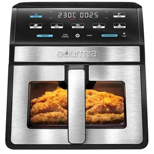 Gourmia GAF858 Digital Air Fryer 7.6L With Light & Window Black 7 Fry Functions - Picture 1 of 7