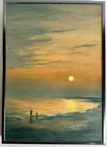 Vintage Ölgemälde mit dem Titel ""Siesta Sonnenuntergang"" von Brownie Egan - Bild 1 von 7