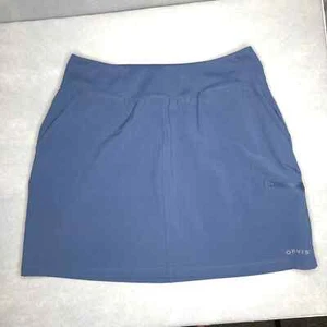 Pantalón corto Orvis Tech para mujer azul liso talla pequeña cintura elástica bolsillos - Imagen 1 de 5