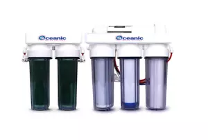 6 Etapa 0 PPM Osmosis inversa / desionización Sistema de filtración de agua de arrecifes de acuario - Imagen 1 de 8