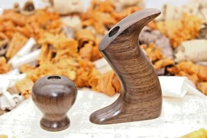 Hand Made Walnut Plane Tote & Knob For Stanley No 2 or Bedrock 602 with Low Knob - Picture 1 of 1