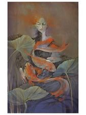Mermaid | Handmade Painting | Cotton Canvas | Acrylic Color