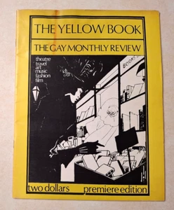 The Yellow Book The Gay Monthly Review 1st Issue 1973 Vintage LGBTQ Magazine - Picture 1 of 13