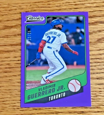VLADIMIR GUERRERO JR. 2022 Panini Chronicles #19 Classics Purple /25 - Image 1 of 2