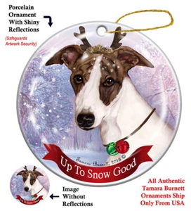 Ornamento fino alla neve buono - frusta brindle scura - Foto 1 di 1