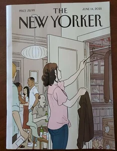 The NEW YORKER Magazine June 14, 2021 Adrian Tomine "Easing Back" - Picture 1 of 1