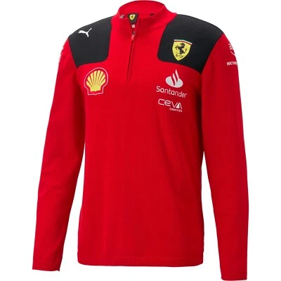 Scuderia Ferrari 2023 Team Half Zip Sweater Puma F1 Formula 1 M - Image 1 of 4