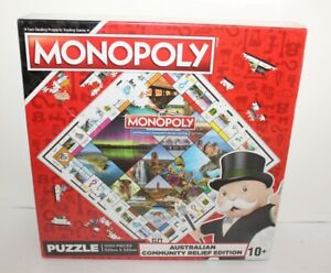 Monopoly Australian Community Relief Edition Jigsaw Puzzle 1000 Pieces New