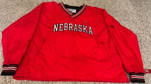 Vintage Champion Nebraska Cornhuskers Windbreaker Red Mens Size Large NCAA - Picture 1 of 3