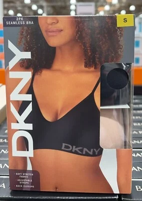 DKNY Seamless Bra 2-Pack Soft Stretch/Adjustable) Size S-XL - Image 1 of 2