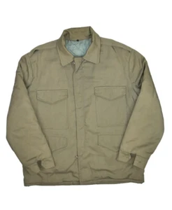 Vintage Field Jacket Mens L Olive Military Quilt Lined M65 OG 107 Chore - Picture 1 of 11