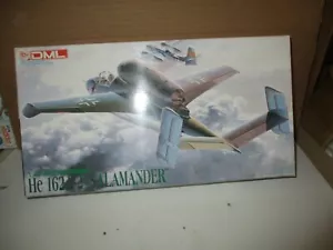 Kit salamandra DML He 162A-2 scala 1/48 n. 5508-03, kit plastica, 1992 - Foto 1 di 8