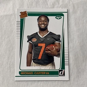 Michael Carter Donruss Panini 268 2021-22 Jets Rc Canvas Portrait Rated Rookie - Picture 1 of 2