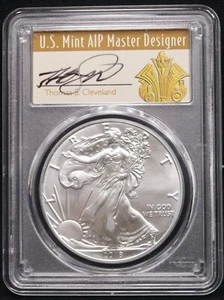 PCGS 2018-W Silver Eagle MS70 FDOI West Point Cleveland firmado 1/1000 - Imagen 1 de 21