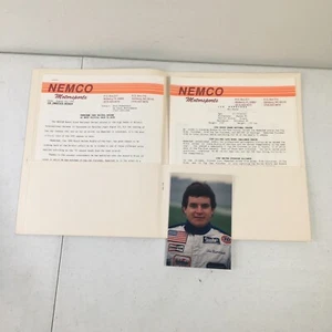Vintage 1991 NASCAR Joe Nemechek #87 Media Guide Rare Nemco Motorsport Racing - Picture 1 of 5