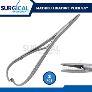 2 Alicates Mathieu 5.50" Instrumentos Dentales Quirúrgicos Ortodoncia 5.5" Grado Alemán - Imagen 1 de 9