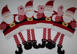 Pottery Barn Kids Placemats Santa Fabric Napkins Holiday LOT of 4 NEW FREE SHIP! - Picture 1 of 1