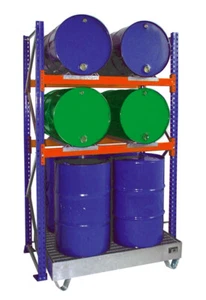 Fassregal mit Auffangwanne 3010, verzinkt BAUER - Bild 1 von 1