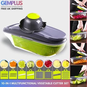 GEM+ | 15 PCS Premium Multifunctional Vegetable Cutter Slicer Dicer Grate - Picture 1 of 7