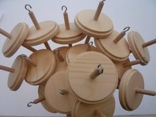 Heidifeathers® Wooden Drop Spindles Or Spindle - For Hand Spinning, Top Whorl