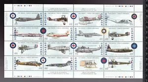 1999 Canada Sc #1808 sheet of 16 - History of Canadian Air Forces MNH Cv$25 - Picture 1 of 1