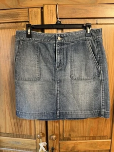 Ann Taylor Loft Jean Skirt Women’s Size 6 - Picture 1 of 7