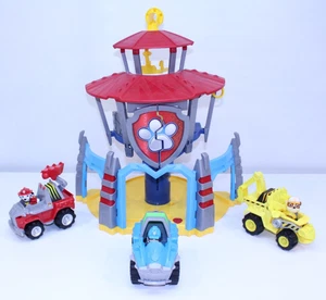 Paw Patrol Mighty Pups Aussichtsturm Spielset Actionfiguren Lot Dino Rescue HQ - Bild 1 von 24