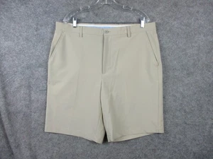FootJoy Golf Shorts Mens 38 Khaki Performance Stretch Flat Front Lightweight - Picture 1 of 17