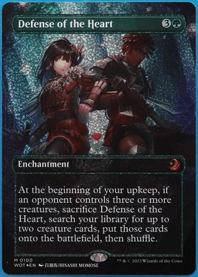 Defense of the Heart (Borderless Confetti) FOIL Wilds of Eldraine NM (507095) - Image 1 of 2