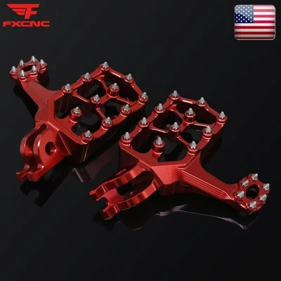 Reposapiés rojo extendido CNC para Honda CRF250X CRF250R CRF450X CRF450R nuevo Foto 1 de 4