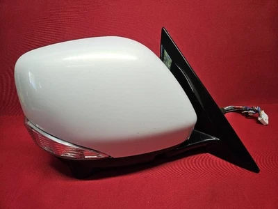 2011 2012 Infiniti QX56 RIGHT PASSENGER Door Wing Mirror QAA Moonlight White - Image 1 of 4